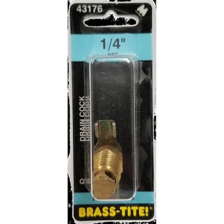 Barjan 7443176 Compact Design Drain Cock; Brass 07443176